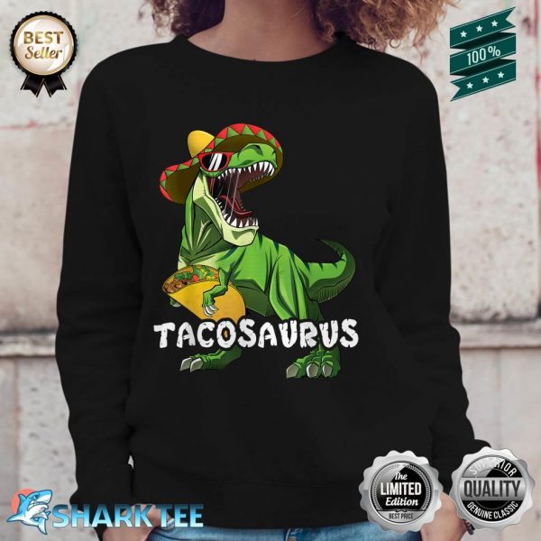 Tacosaurus Cinco De Mayo T Rex Taco Boys Kids Sweatshirt