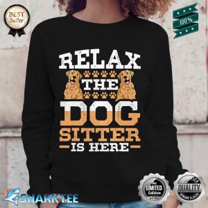 Golden Dog Sitting Walker Sitter Pet Sitters Sweatshirt