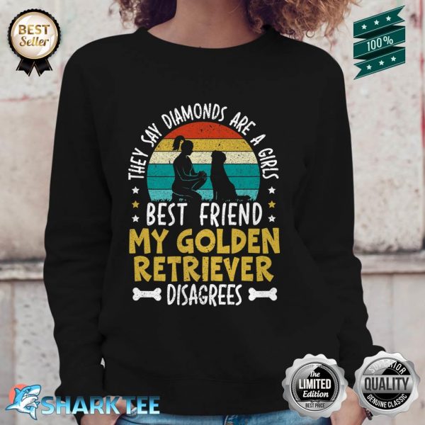Golden Retriever Bestfriend Vintage Premium Sweatshirt