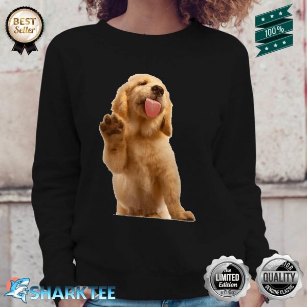 Golden Retrievers Funny Dog Smile Sweatshirt