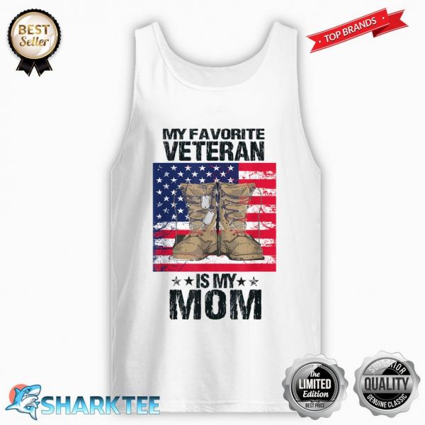 Proud Son Kids Of A US Army Veteran Mother Veterans Day Tank-top