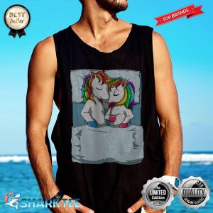 Cute Sleeping Unicorn Family This Is My Official Napping Premium Tank-top