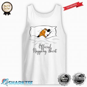 Womens Funny Sleeping Lazy Beagle Pyjamas Cute Official Napping Tank-top