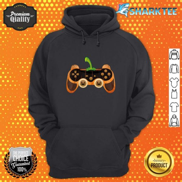 Halloween Gamer Pumpkin controller Video Gamer Kids Boys hoodie