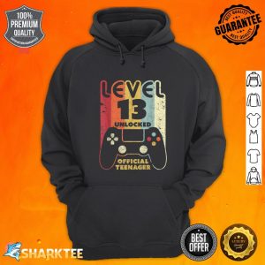13th Birthday Level 13 Unlocked Official Teenager hoodie