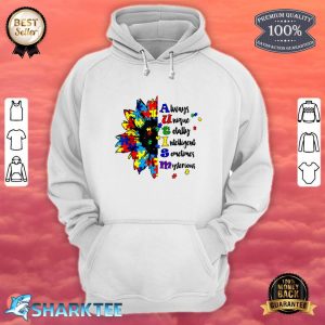 Puzzle Piece Sunflower Autism Awareness Support In April hoodie