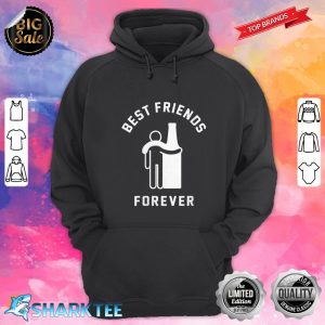 Womens Best Friends Forever I Love Beer Funny Beer hoodie