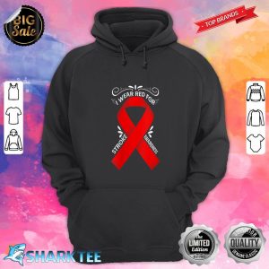 Womens Heart Stroke Survivor I Wear Red For Stroke Awareness hoodie