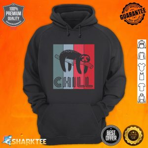 Funny Lazy Animal Sloth Mode Retro Sunset Chill Sloth hoodie