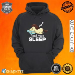 Need More Sleep Funny Horse Napping Equestrian Lazy Bedtime hoodie