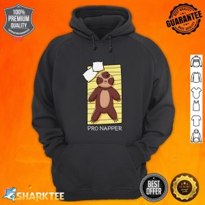 Pro Napper Cute Sloth Taking A Nap Funny Napping hoodie