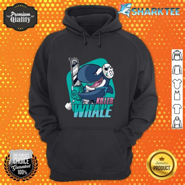 Funny Killer Whale with a Hockey Mask Halloween Costume hoodie