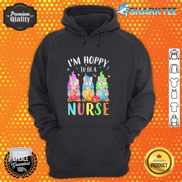 Funny Nurse Gnomes Easter Day Bunny Eggs RN ICU CNA hoodie