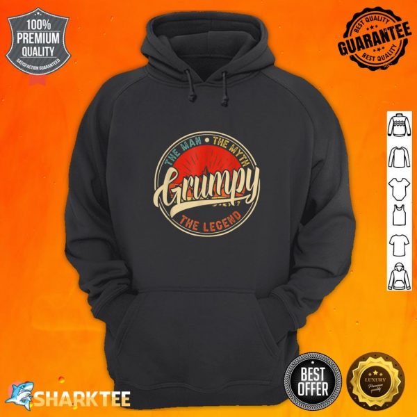 Grumpy The Man The Myth The Legend Father's Day hoodie