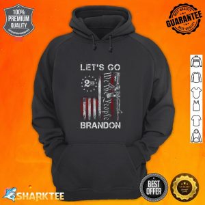 Gun American Flag Patriots Let's Go Brandon hoodie