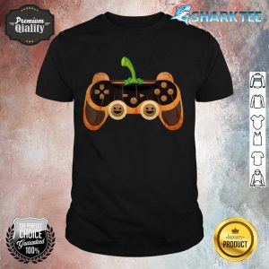Halloween Gamer Pumpkin controller Video Gamer Kids Boys shirt