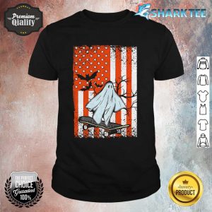 Halloween Ghost American Flag costume shirt