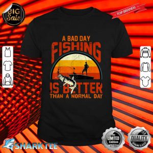 Happy Fathers Day Funny Fishing Sea Vintage papa dad gift shirt