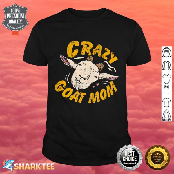 Funny Crazy Goat Mom Goat Mother Premium shirt