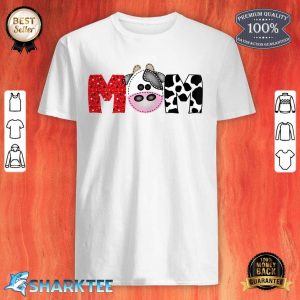 Womens Mom Of The Birthday For Boy Cow Farm Birthday cow daddy 1st shirt