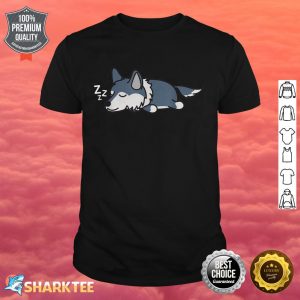 Cute Funny Napping Wolf Animal Love Wolves shirt