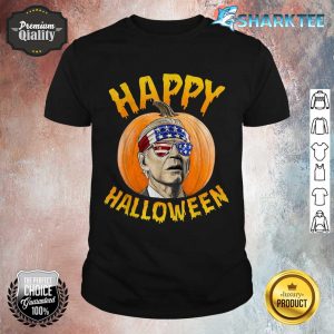 Funny Joe Biden Pumpkin Happy Halloween Confused 4th Of July shirt