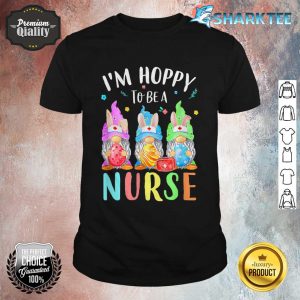 Funny Nurse Gnomes Easter Day Bunny Eggs RN ICU CNA shirt