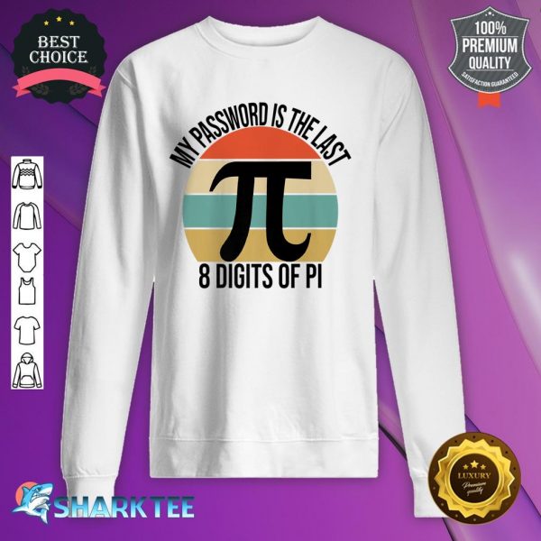 My Password Is The Last 8 Digits Of Pi Premium sweatshirt