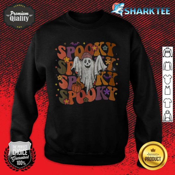 Halloween Groovy Spooky Season Boo Pumpkin sweatshirt