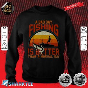 Happy Fathers Day Funny Fishing Sea Vintage papa dad gift sweatshirt