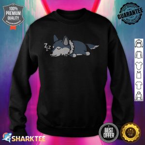 Cute Funny Napping Wolf Animal Love Wolves sweatshirt