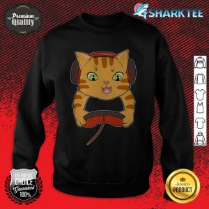 Funny Gaming Gifts Cat Video Game Controller Gifts Premium sweatshirt