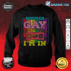 Funny Gay Pride Sounds Gay Im In sweatshirt
