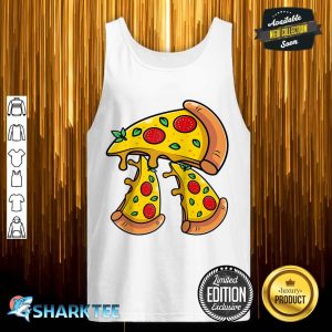 Funny Pizza Lover 3.14 Pi Symbol Math Science Teacher Pi Day tank top