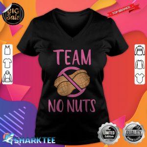 Gender Reveal Team No Nuts Girl Matching Family Baby Funny v-neck