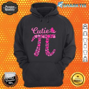 Cute Pi Day 3.14 Pi Number Cutie Hearts Math Teacher Student hoodie