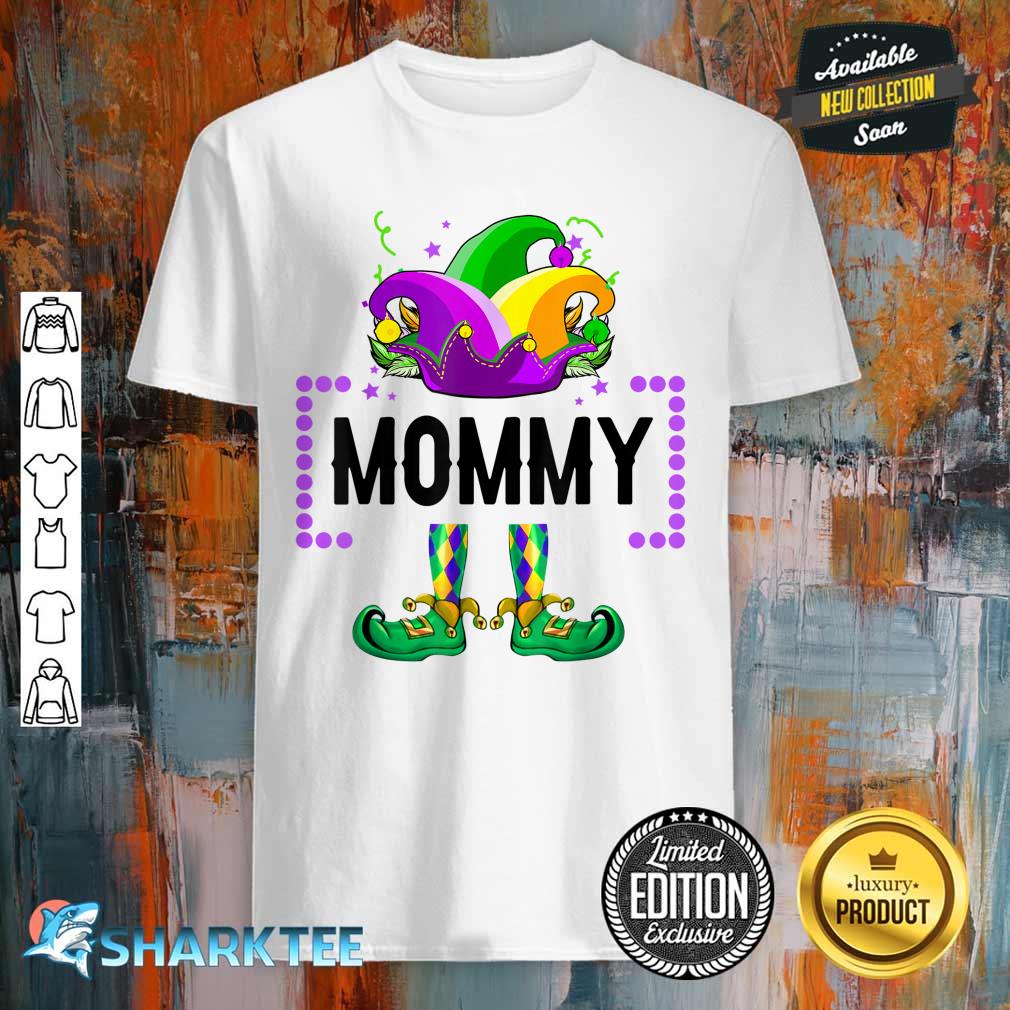 Funny Mommy Elf Mardi Grass Carnival Party Costume shirt
