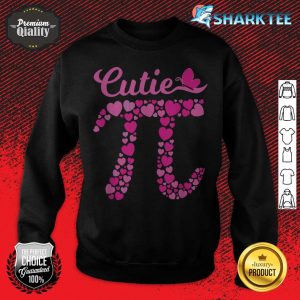 Cute Pi Day 3.14 Pi Number Cutie Hearts Math Teacher Student sweatshirt