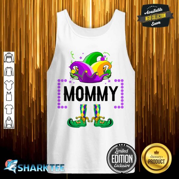 Funny Mommy Elf Mardi Grass Carnival Party Costume tank top