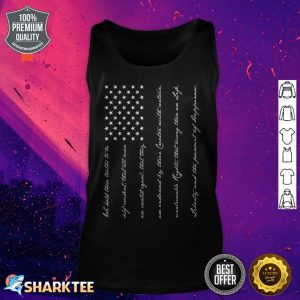 4th Of July American Flag Declaration of Independence Tank top