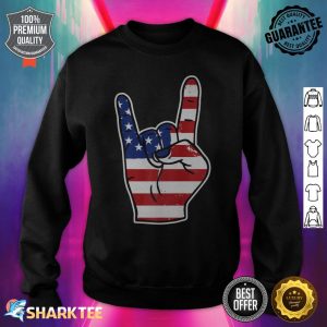 4th of July Independence Day USA Flag Patriotic Sweetshirt